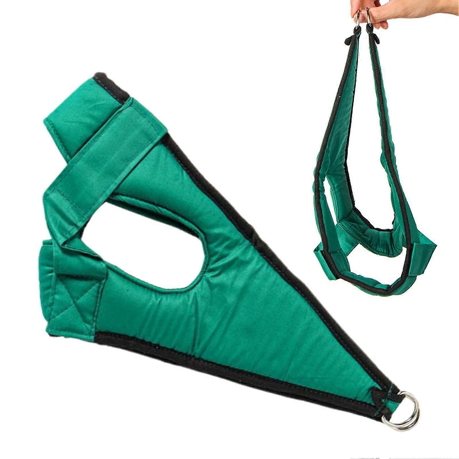 Neck Stretcher Hammock, Cervical Spine Pull Device, Adjustable Neck Stretcher with Steel Ring Attachment for Home Use and Neck Stretching Exercises