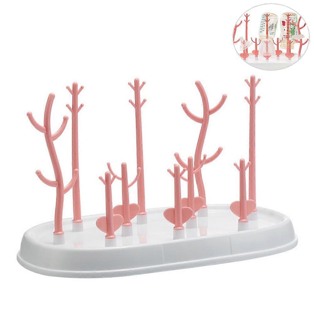 Multifunctional Bottle Dryer Rack with Removable Water Tray, Space Saving Design, Durable Material for Safe Drying of Baby Bottles and Accessories