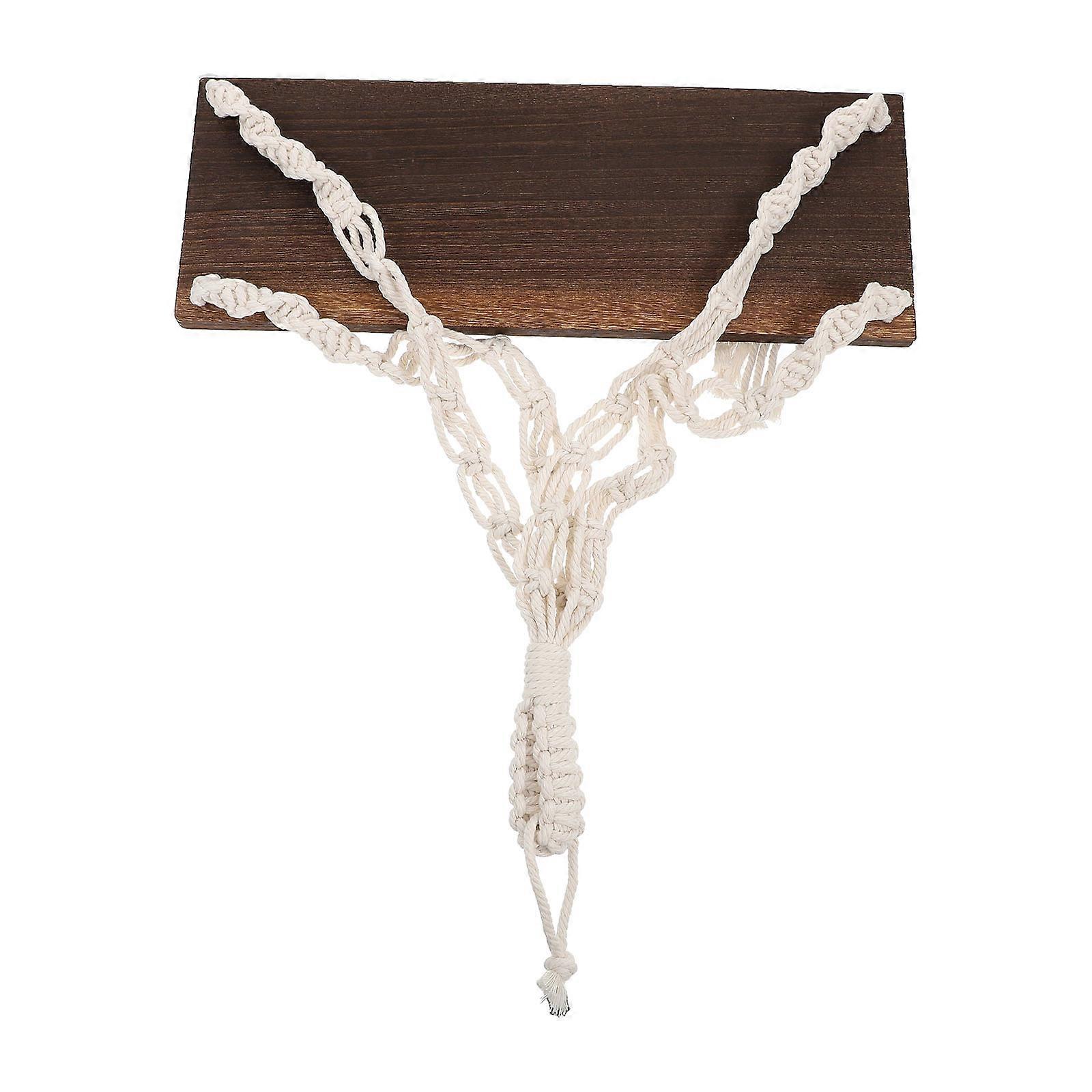 Hanging Wall Shelf Wooden Shelf for Bonsai Decor Garden 15.7×5.9×25.2in Storage 1Pack