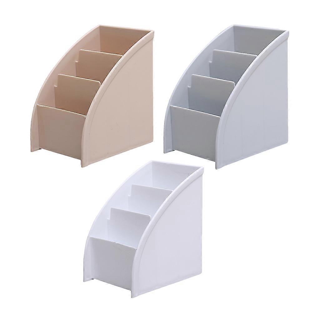 Trapezoidal Storage Box for Desktop Organization with Multi Compartments Assorted Color PP Material