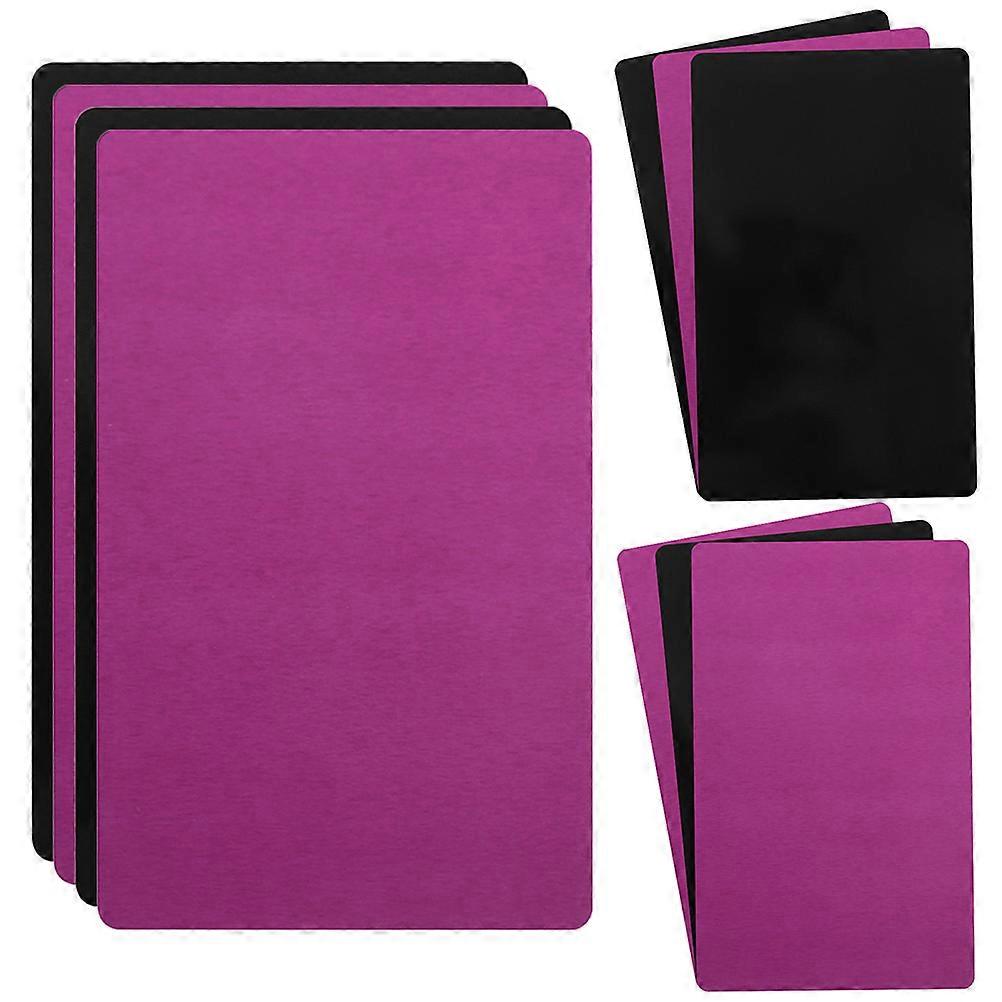 10pcs Blank Metal Business Cards for DIY Engraving, Sublimation & Crafting – Thin Anodized Cards for Nameplates, Labels, Tags & Trophy Plaques