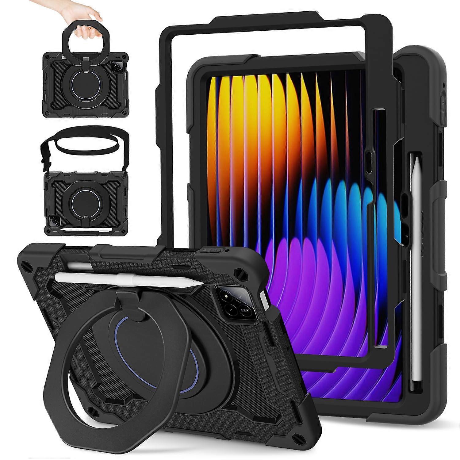Case for Xiaomi Mi Pad 7/7 Pro 11.2 Inch with Screen Protector Shoulder Strap