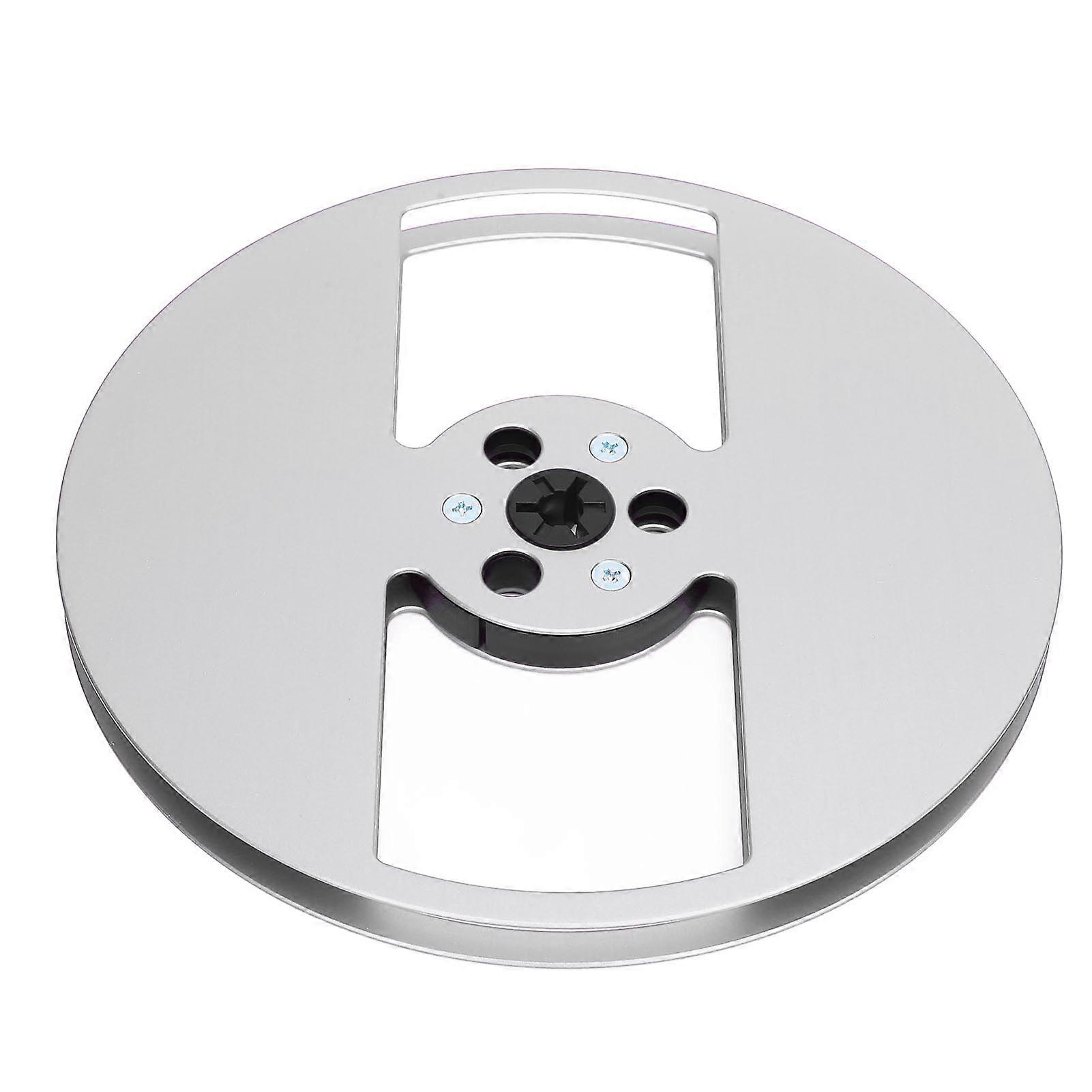 1/4 7 Inch Empty Tape Reel Aluminum Alloy Open Sound Empty with 2 Holes for to Reel Tape Players