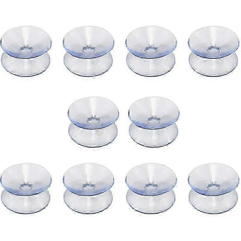 10-Pack 20mm Double-Sided Suction Cup for Glass/Mirror