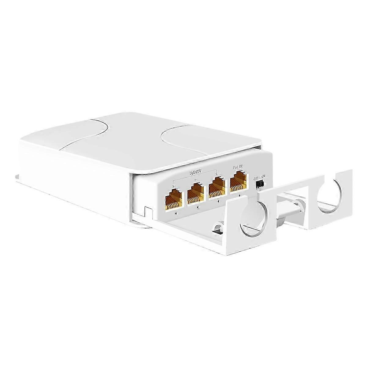 New 4-Port IP55 Outdoor Waterproof POE Repeater 1000Mbps 1 to 3 Network Switch PoE Extender for IP