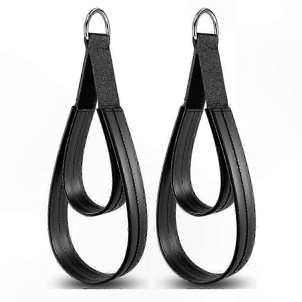 Double Loop Pilates Straps with D-Ring, 2-Pack Fitness Equipment for Reformer Workouts