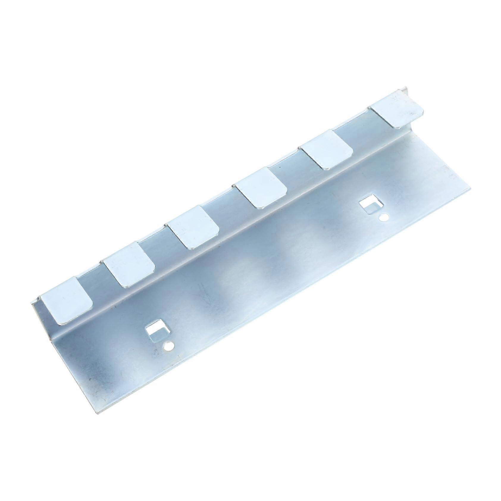 Wallmounted outlet bracket made from heavyduty garage hooks for pegboard in garage, robust design for secure use.