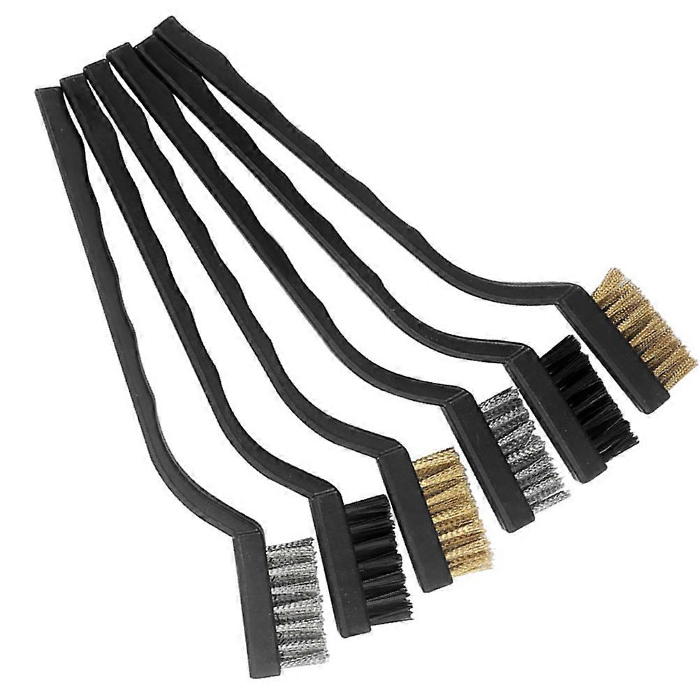 3 Sets Long Handle Nylon Brushes with Stainless Steel Handles for Cleaning Milk Bottles, Kitchen Sinks & Hard to Reach Areas Black