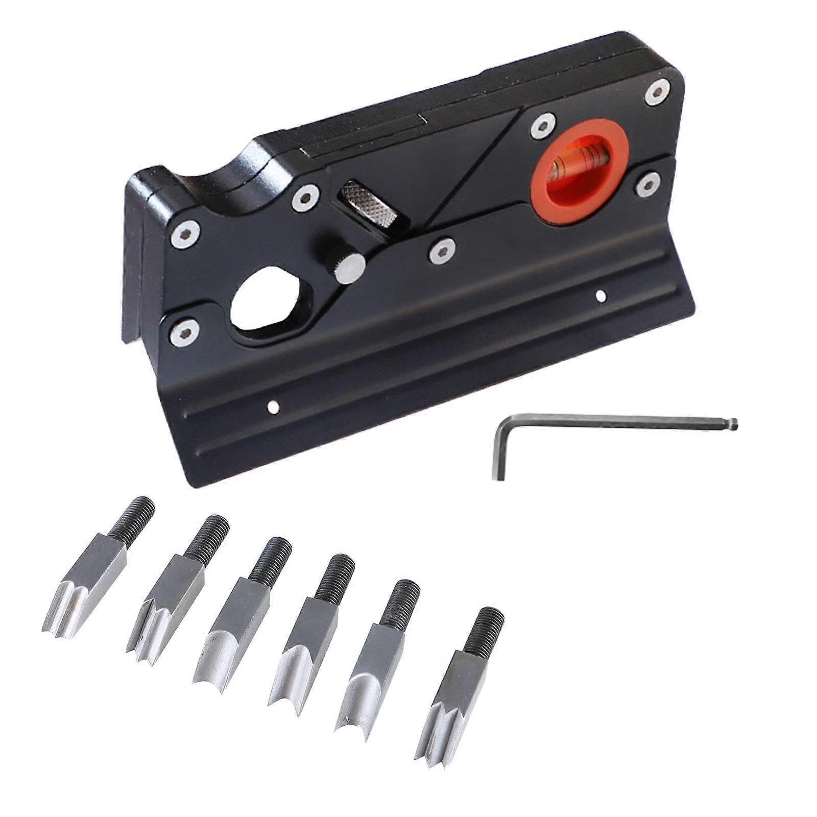 Hand Planer, Ergonomic Woodworking Hand Plane with 7 Milling Heads, Option for Flattening Edges, Trimming and Corner Chamfering Ref: 2333