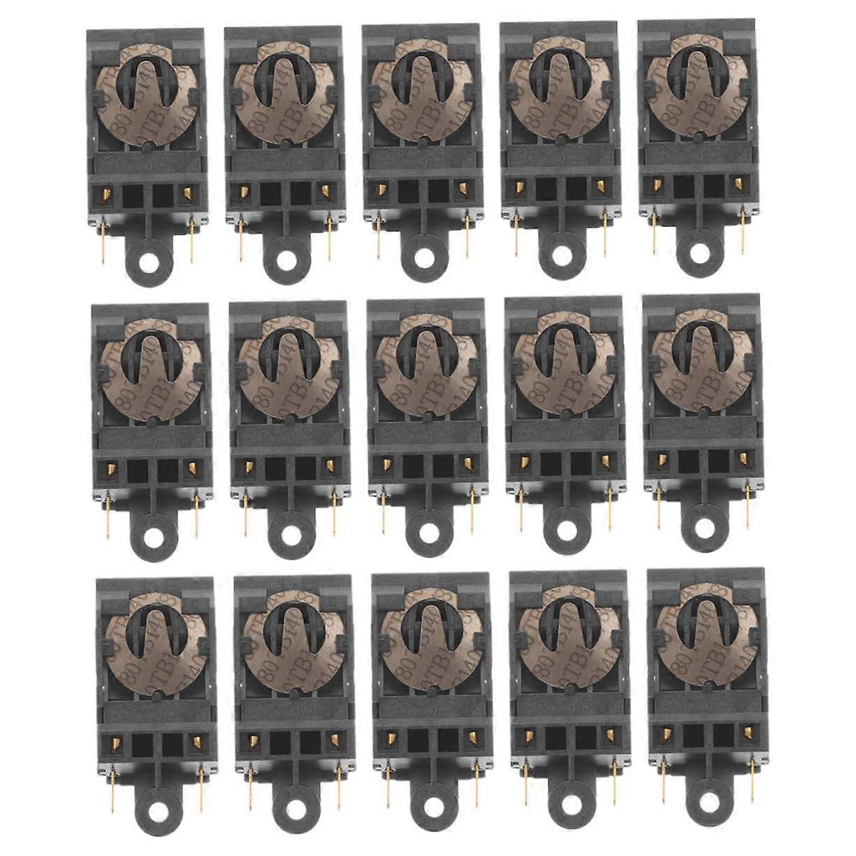 Kettle Temperature Control Parts 15-Piece Set Electric Thermostat Switch Copper ABS Compatible Kettle Components