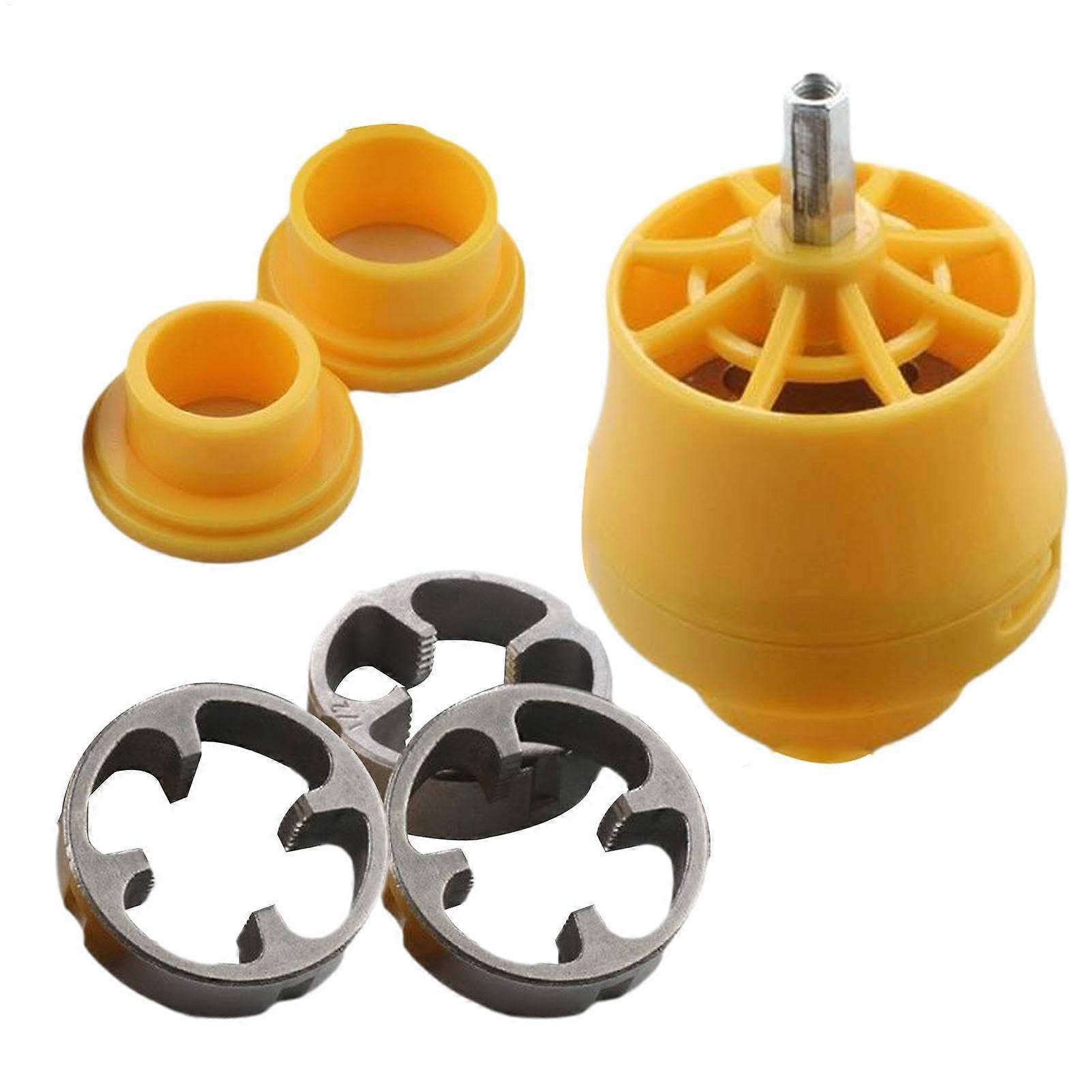 PVC threader tool, smooth threader tool, pipe threading set, practical manual plumbing hand tool for making water pipes in the household.