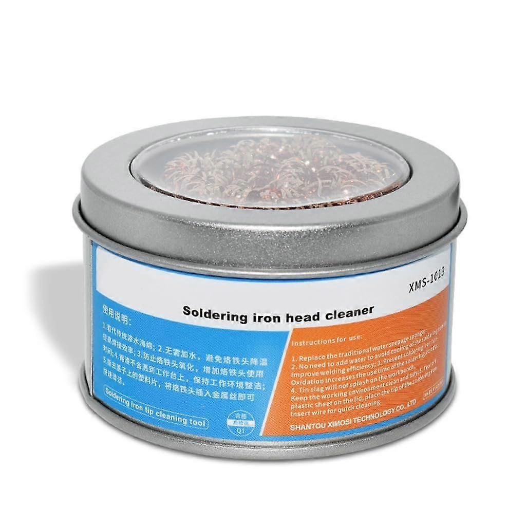 Compact Portable Soldering Iron Tip Cleaner - Temperature-Resistant Cleaning Device for Enthusiasts and Professional Welders