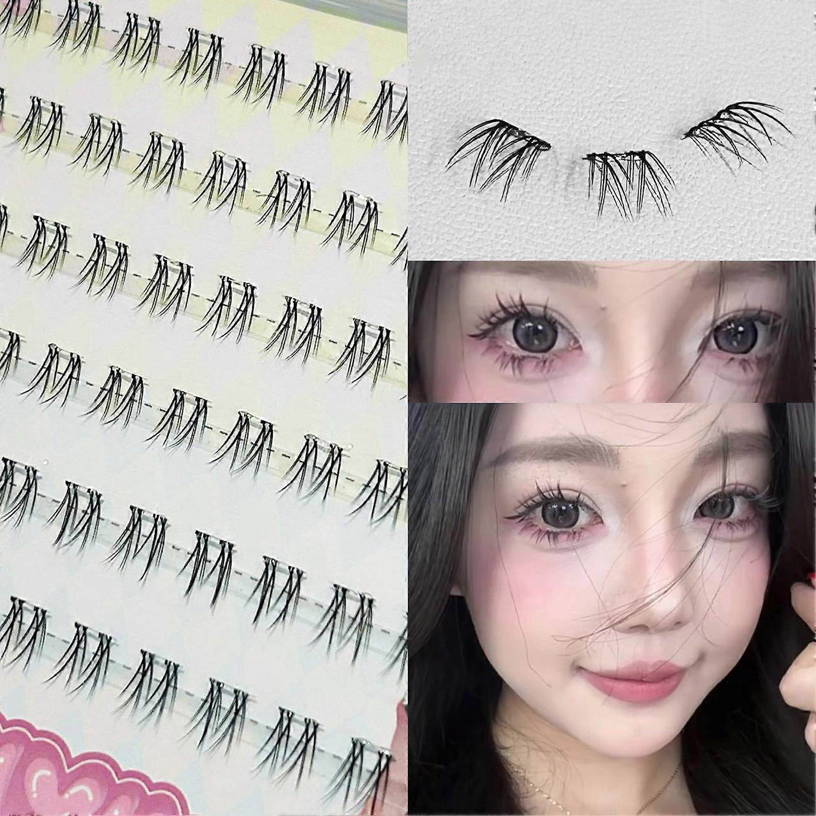 Cosplay Individual Lashes Clusters Fluffy Single Cluster False Eyelashes