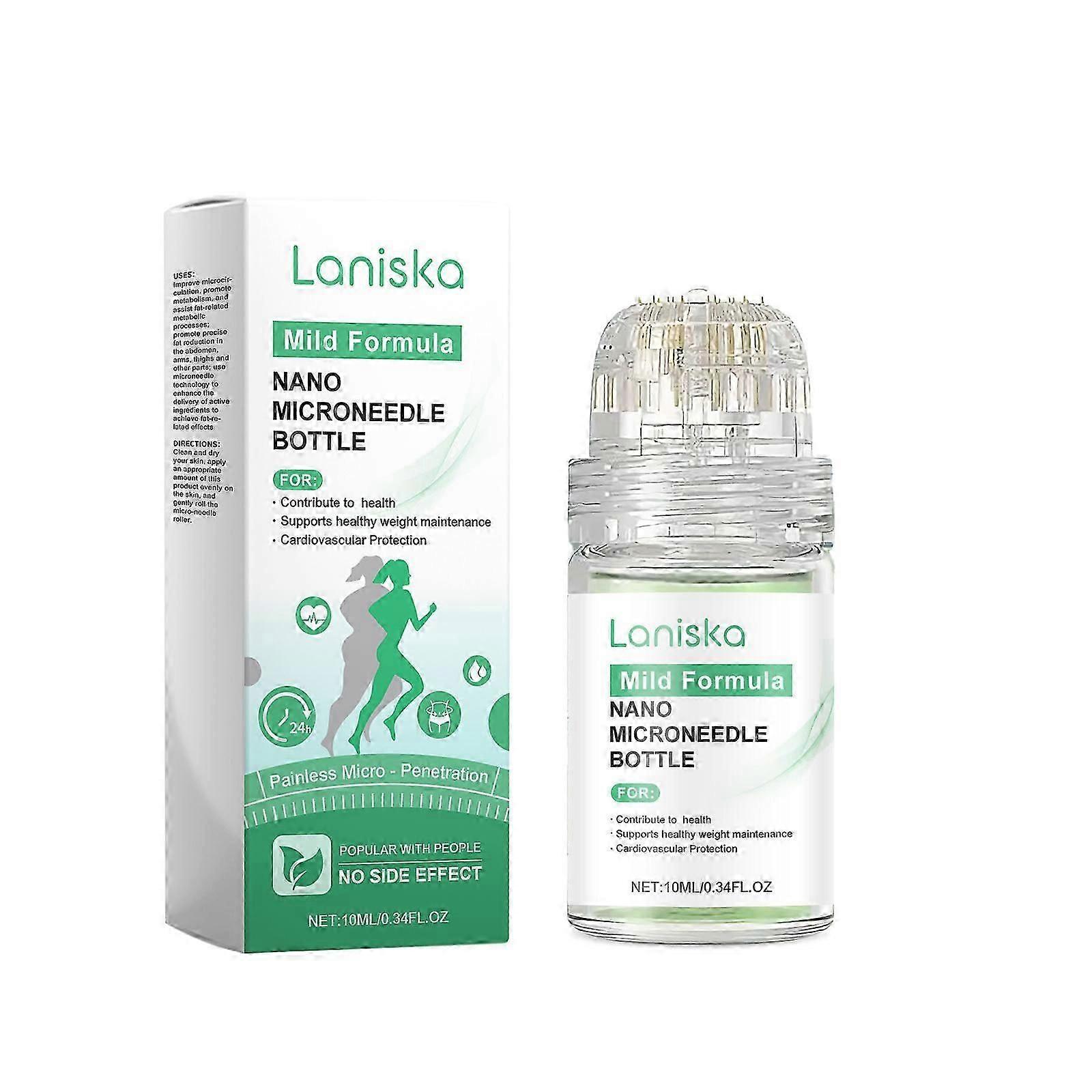 Nano Microneedle Bottle, Body Roller Essence Moisturizing & Firming Skin Line Management Roller Essence