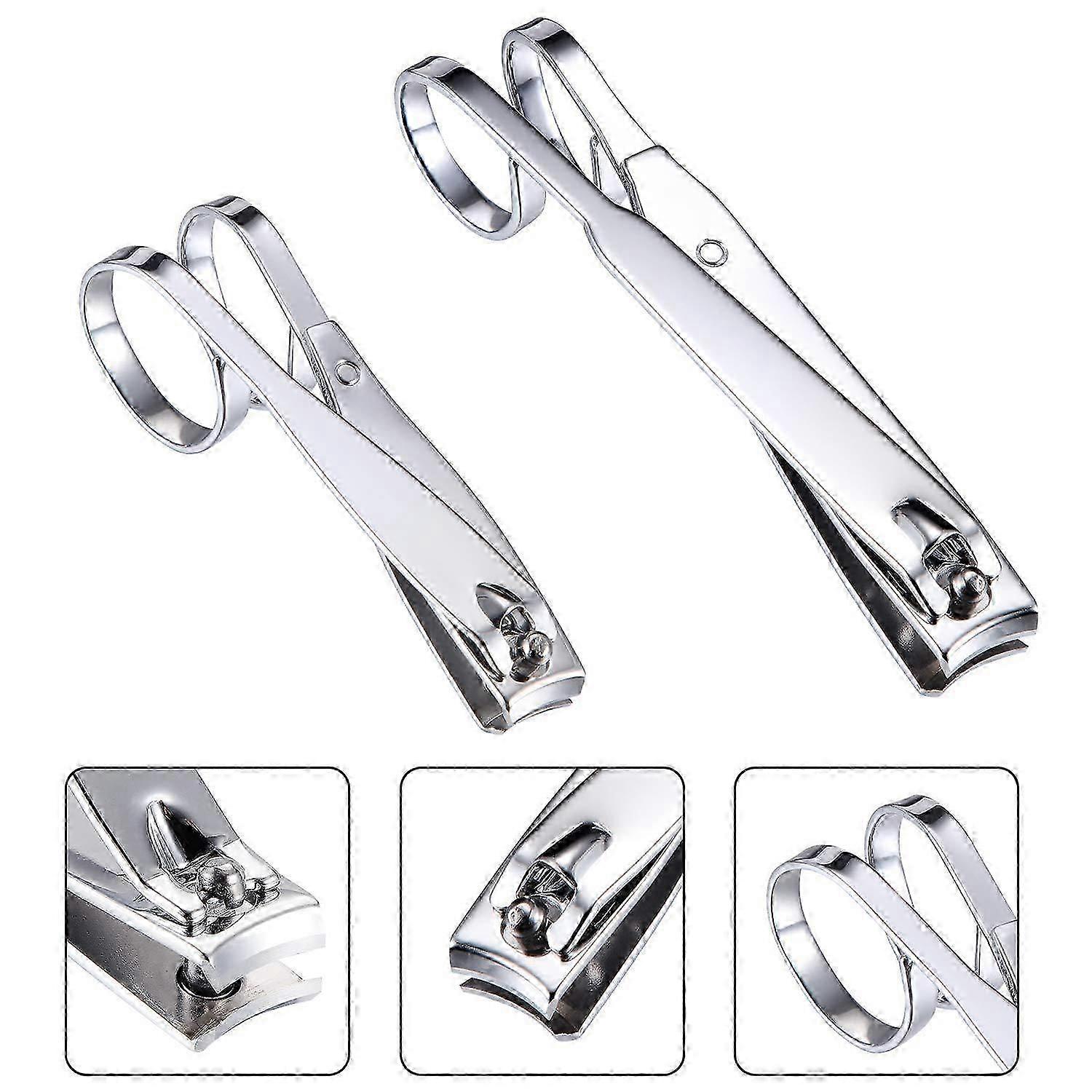 2 Pcs Nail Clipper With Scissor Handlests