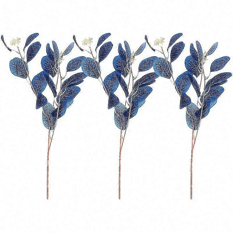 3pcs Artificial Eucalyptus Stems for Home Decor