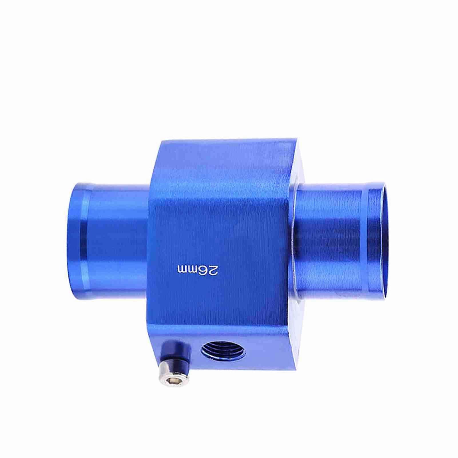 Universal 26mm Blue Metal Water Temp Sensor Adapter Pipe Clamp Kit