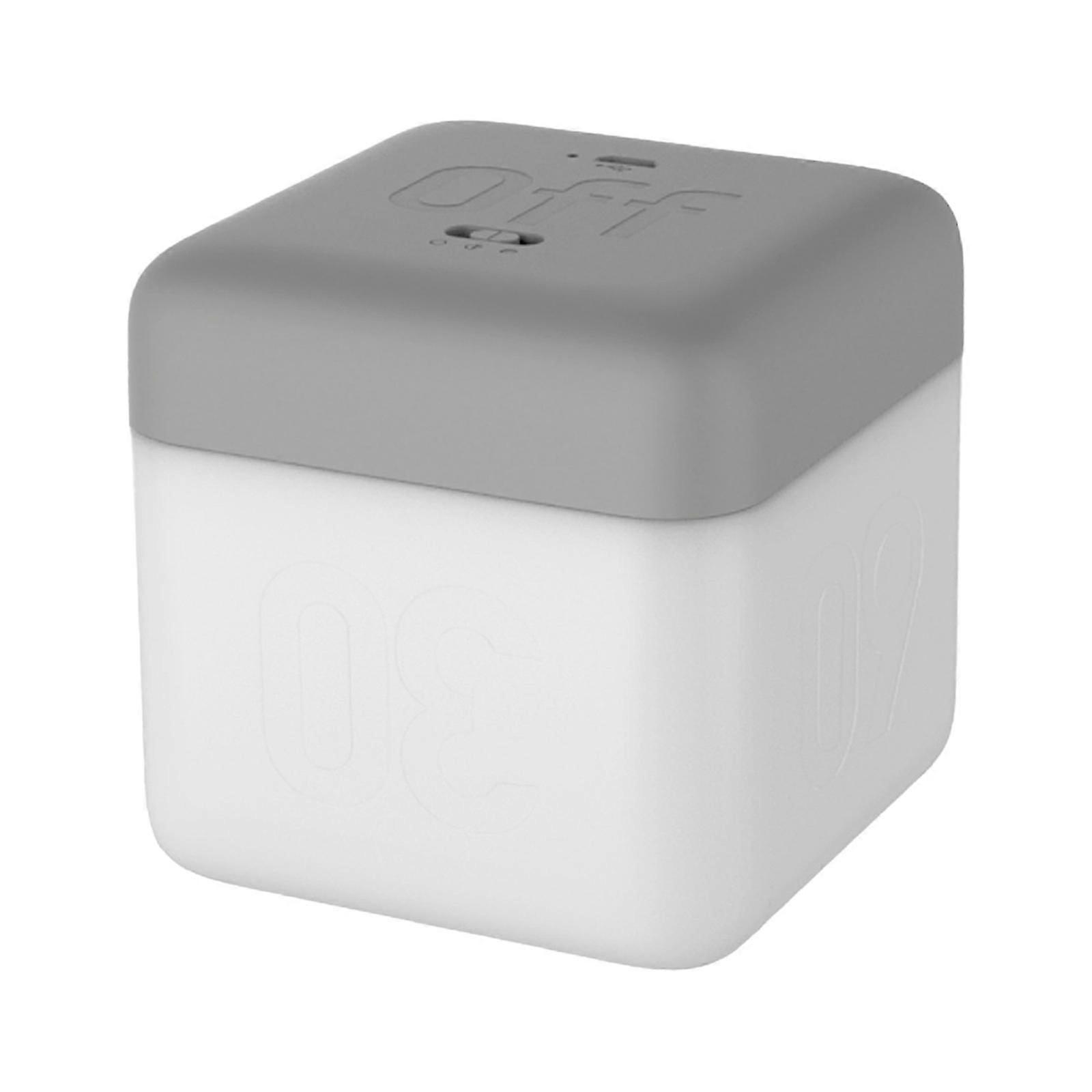 Flip Nightlight Timer Cube Shaped Rechargeable Night Lamp