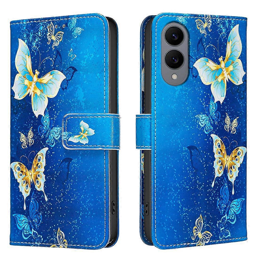 For Samsung Galaxy S25 Edge Case Wallet Stand Pattern Printing Phone Leather Cover