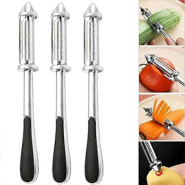 Stainless steel peeler, multi-purpose, can slice and remove eye spots