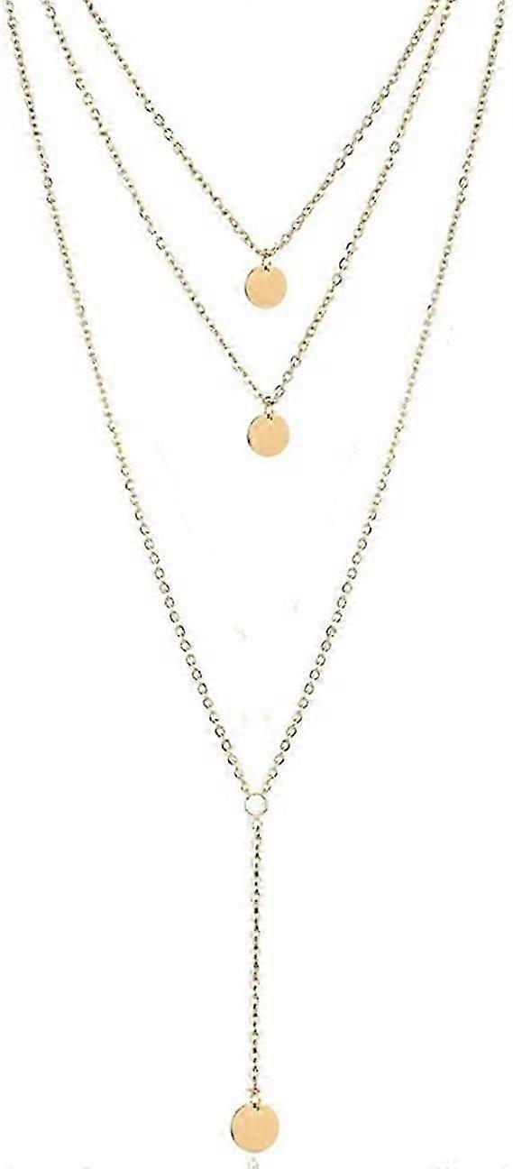 Mode halsband för kvinnor i flera lager - Fdesigner mynthänge