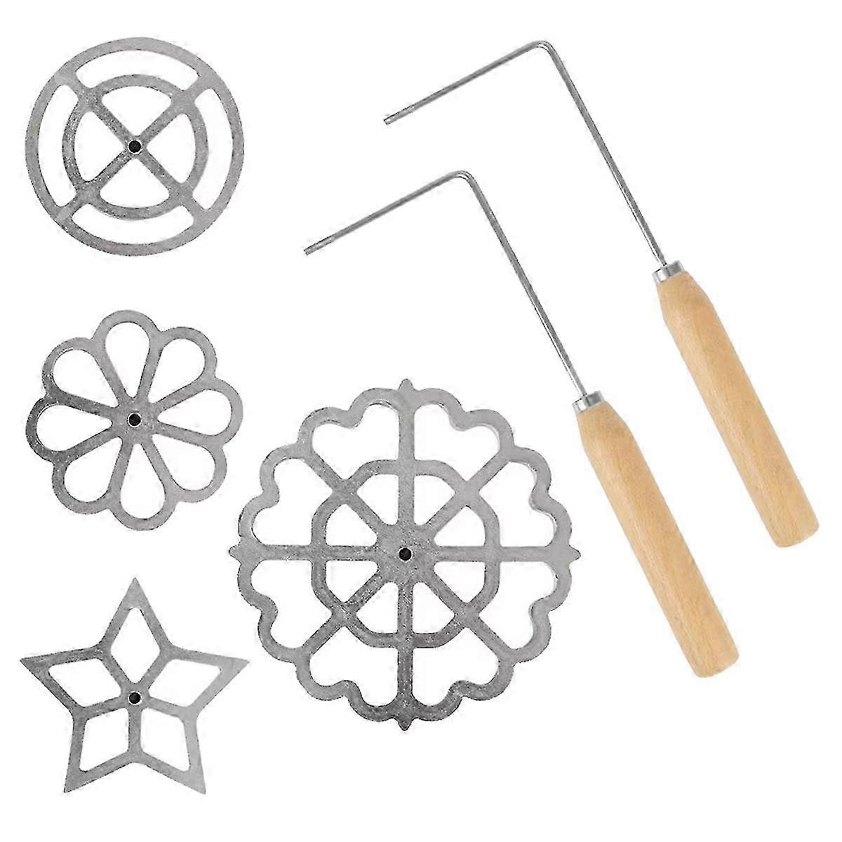 Cookie cutter set for Spanish petal waffle baking