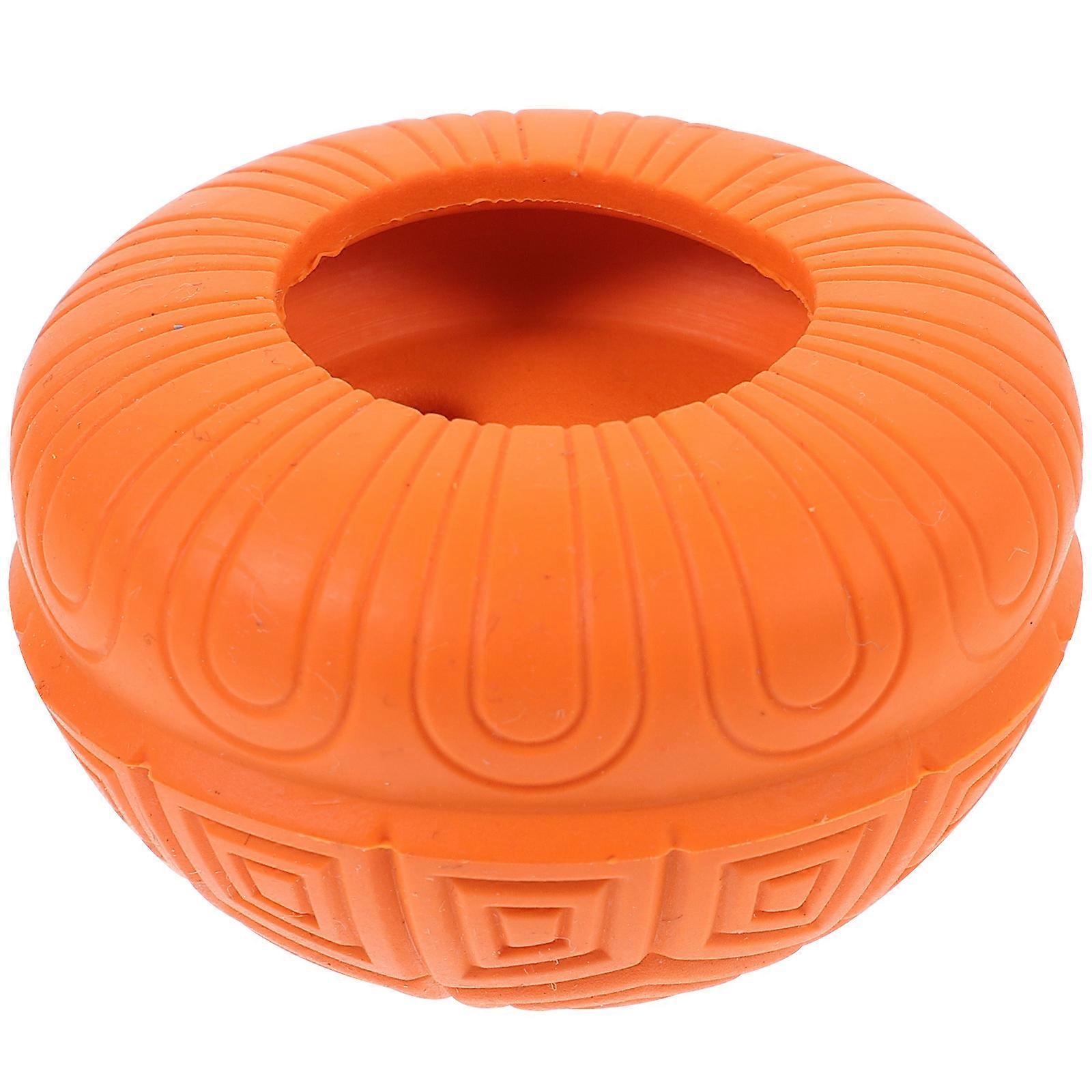 Pet Dog Chewing Toy Turtle Shell Shape Blue Rubber Teeth Cleaning Playtime 1Set