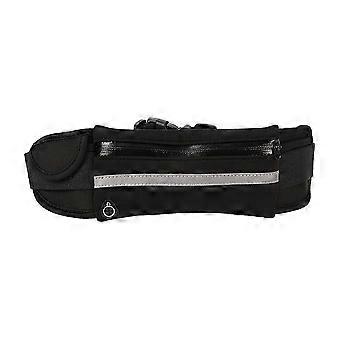 Running Belt Waist Bag, Unisex and Waterproof, Adjustable Elastic Strap Holder Black