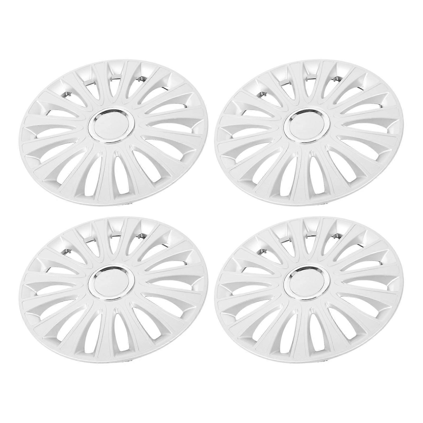 4 Pcs 16 Inch Universal Wheel Hub Caps Scratch Resistant ABS
