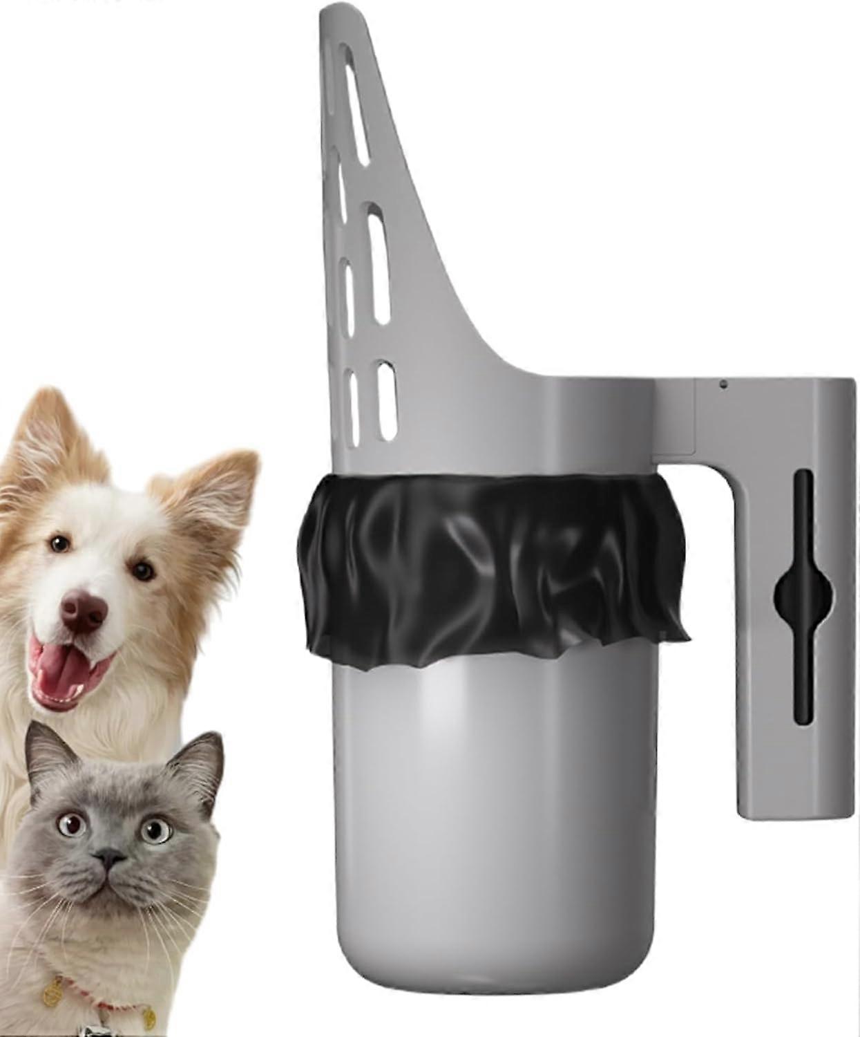 Cat Litter Scoop, Cat Litter Scoop with Holder, Portable Litter Bin