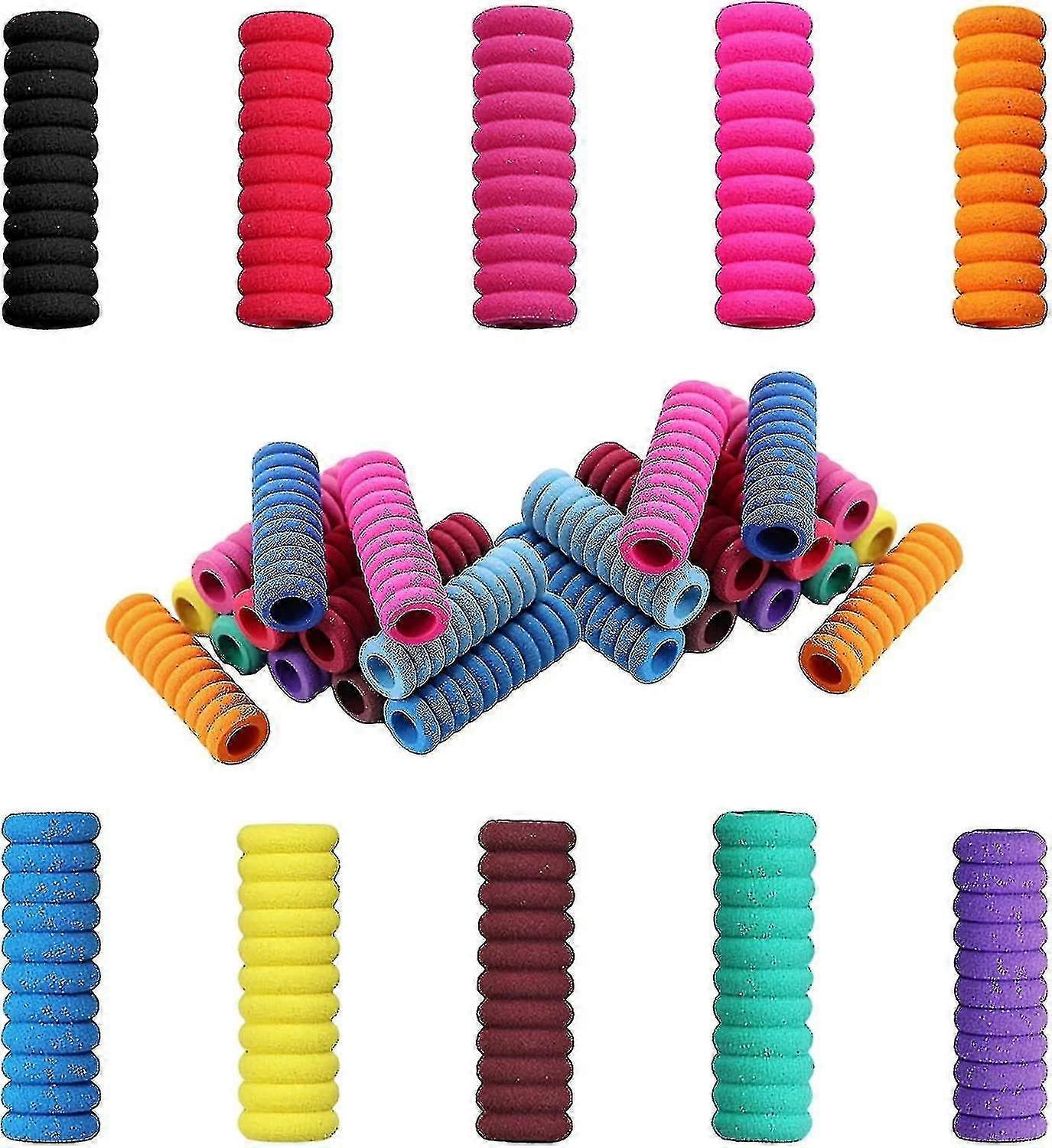 50 κάτοχος μολυβιών παιδιών pcs, λαβή δακτύλων κάτοχος αφρού στυλό λαβές για τα παιδιά, εργονομική λαβή εκπαίδευσης μολυβιών γραφής