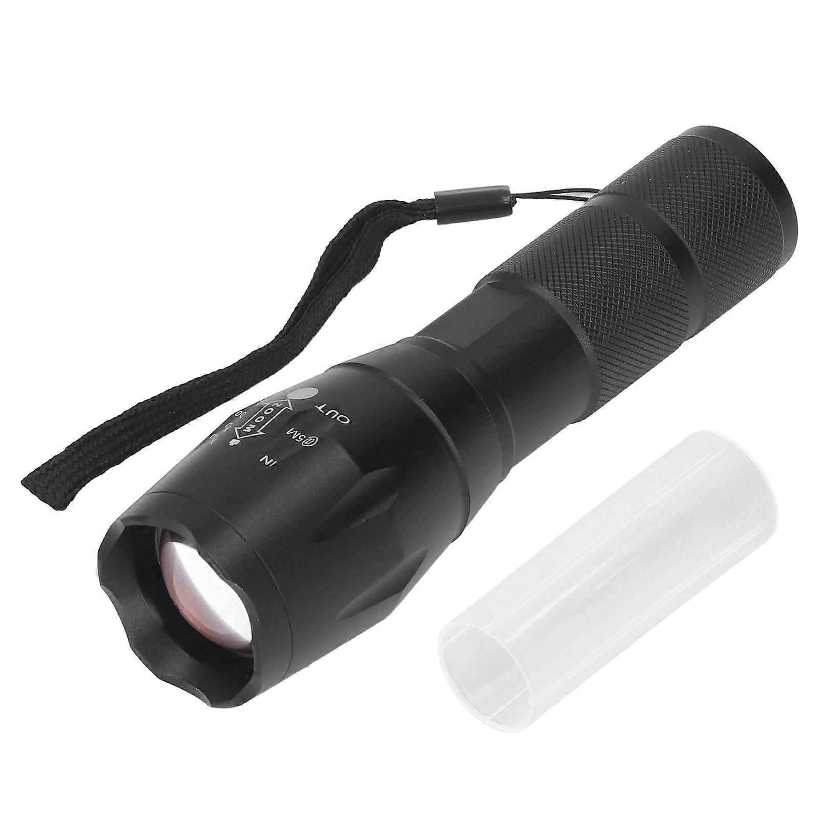 Small LED Flashlight Single Mode Retractable Focusing Waterproof Green Light Handheld Lamp for Night Hunting