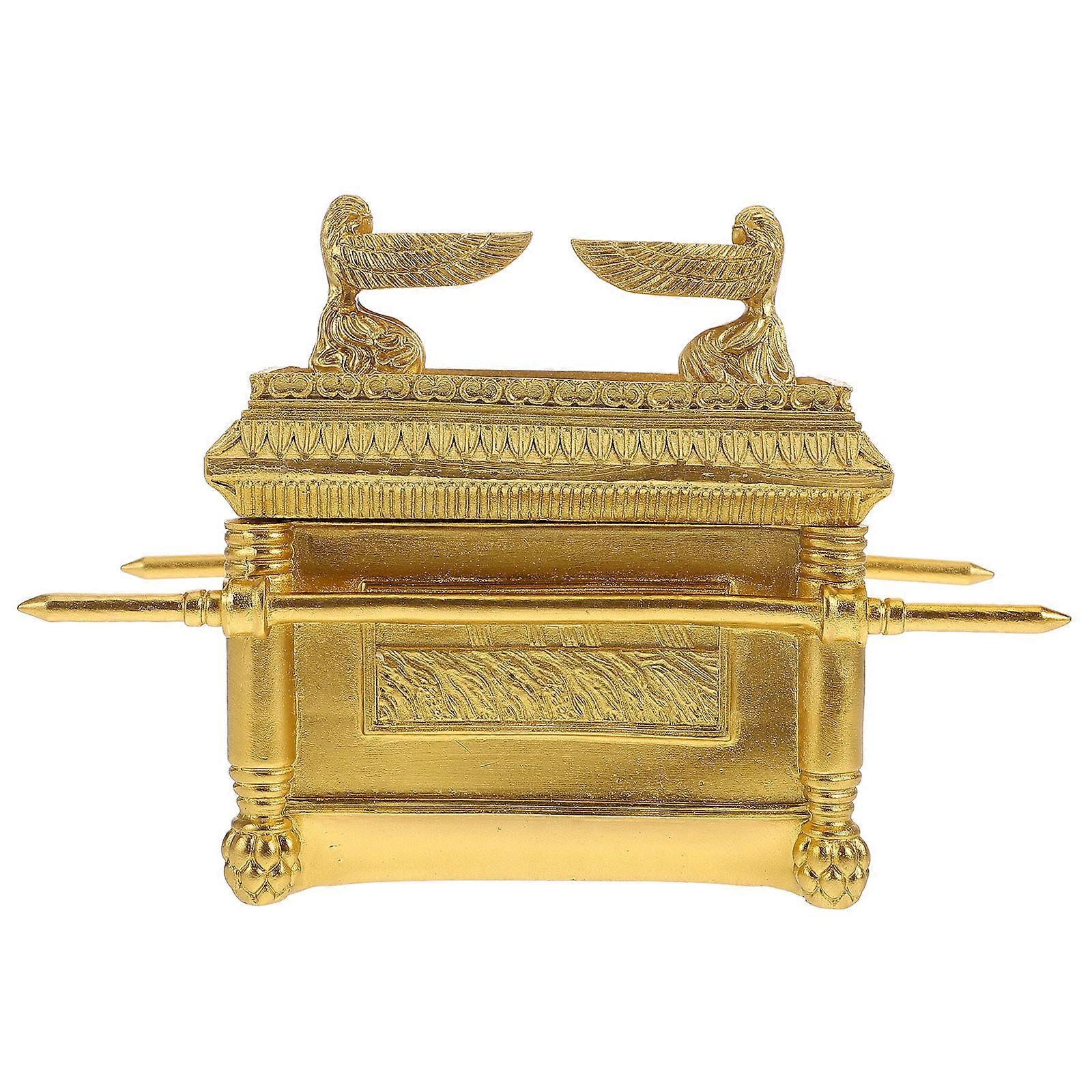 Ark of The Model Resin Ark for Indoor Decor Golden Smooth Lines Home Decoration 1Pcs