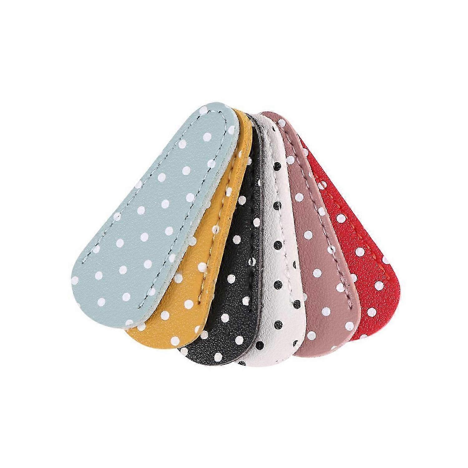 6 Pieces Embroidery Scissors Polka Dot Scissors Protective Cover