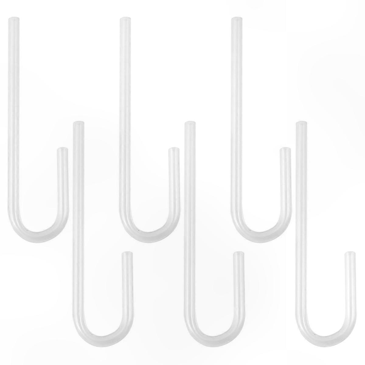 6-Pack Clear U-Bend Tubes for Aquarium CO2 Diffuser Systems