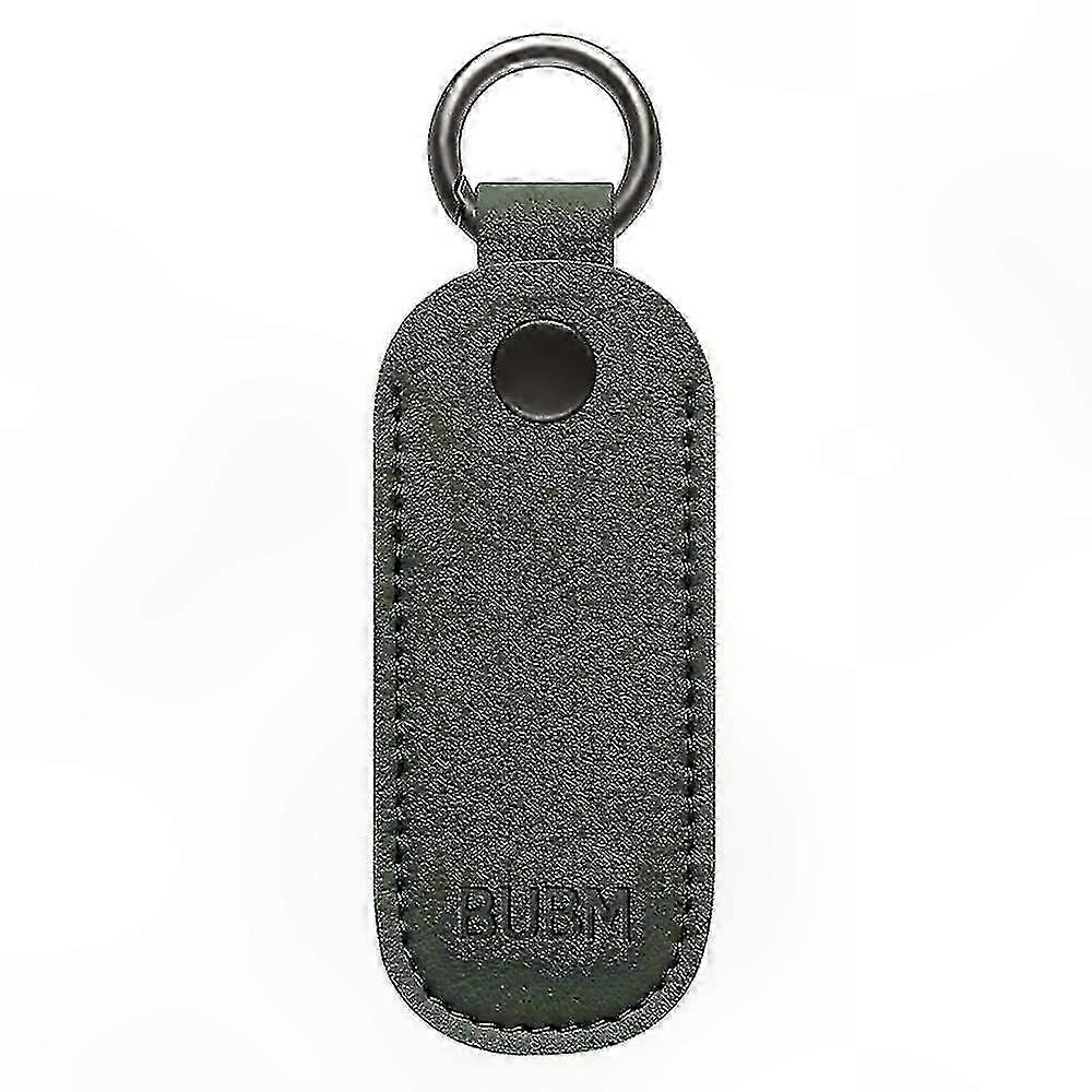 Leather Protective Case with Key Ring for USB Flash Drive Storage