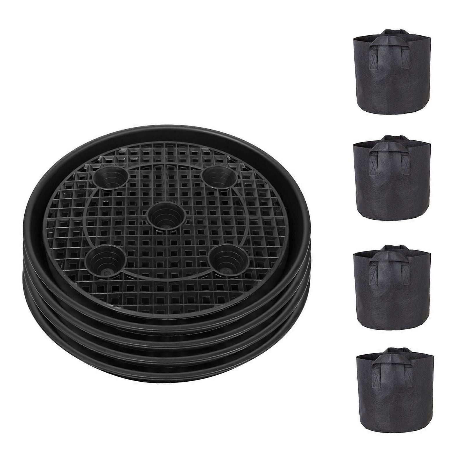 4 plantss automatically water bottom plate Multicolor