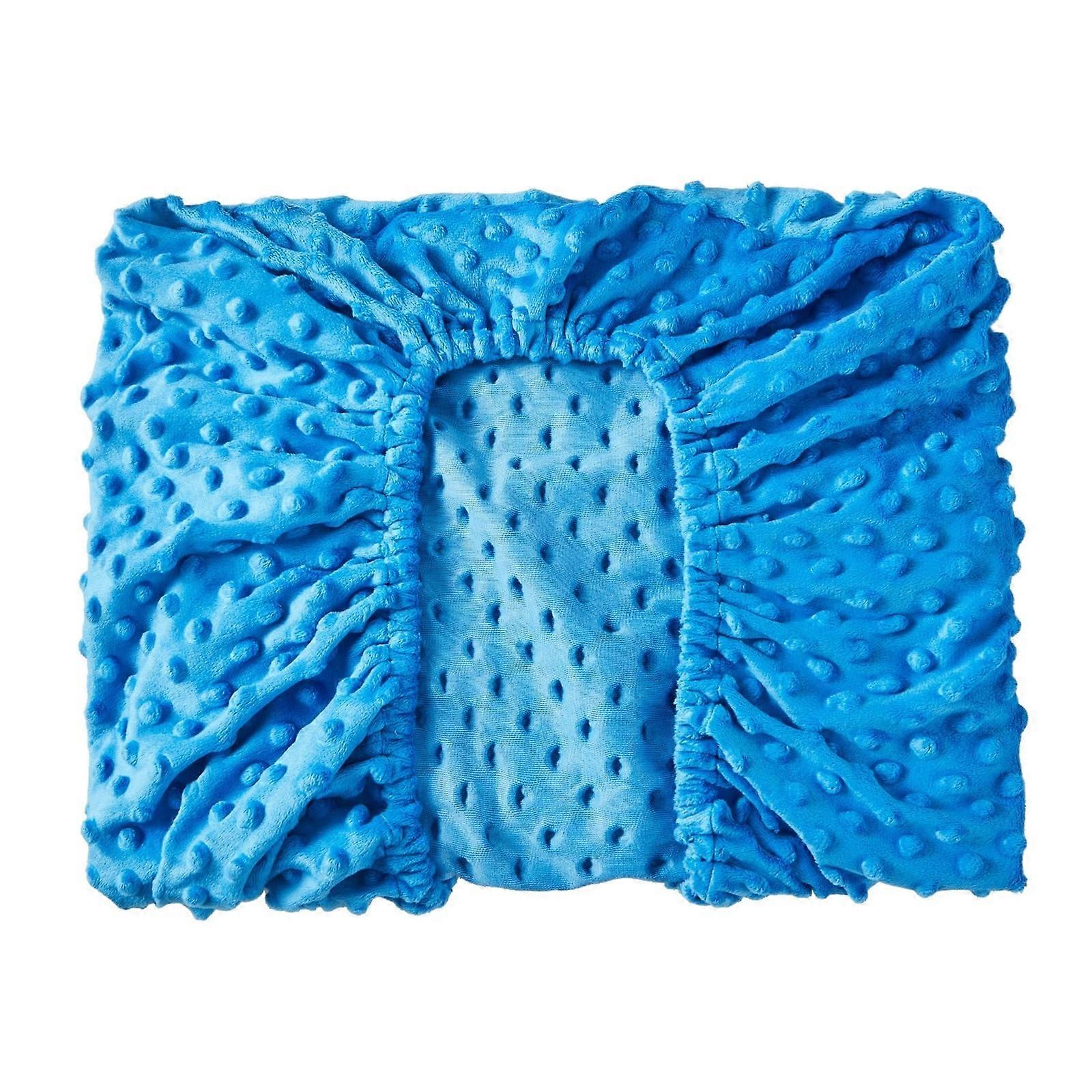 Luxurious Soft Baby Changing Table Cover - Large Machine Washable Pad Sheet for Comfort in Blue