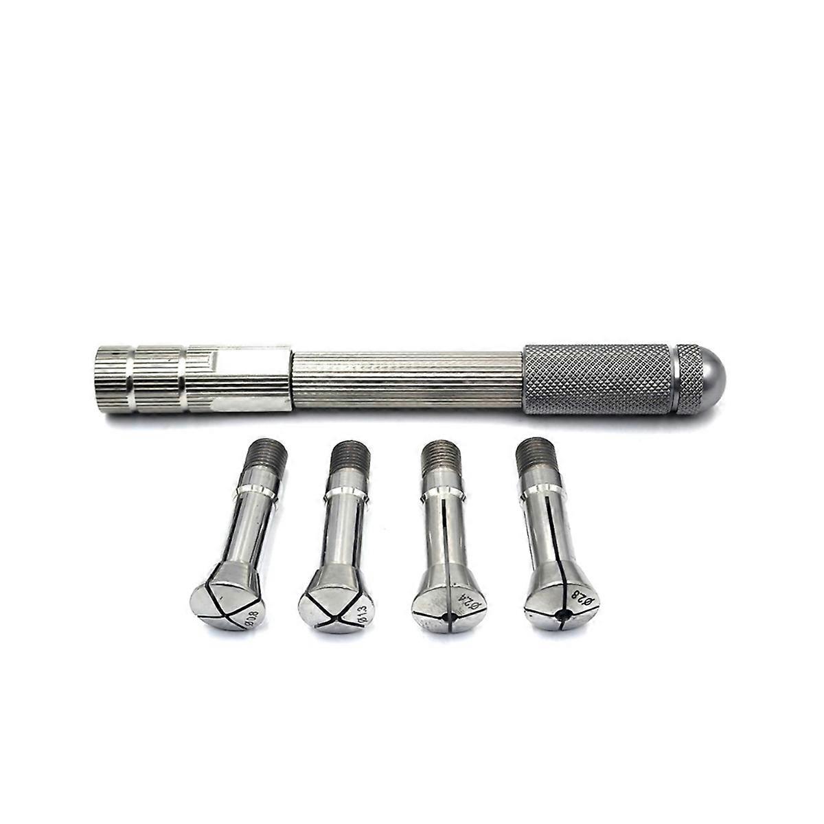 Watchmaker Tools Movement Gear Pendulum Tip Clamp Crown Watch Parts Hand Held Holder with 4 Collets