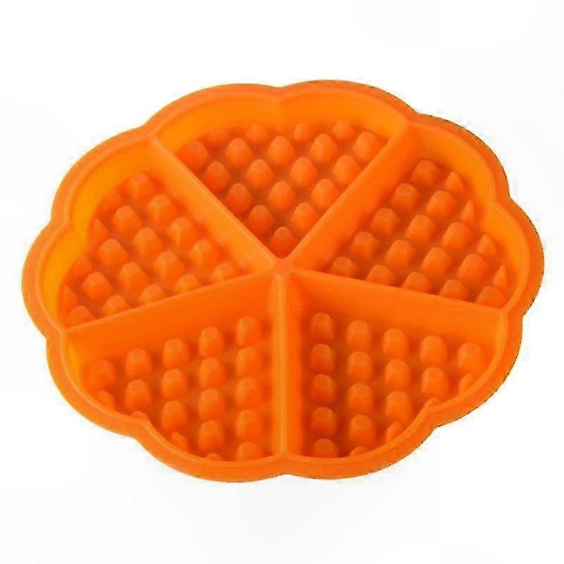Heart-Shaped Non-Stick Cake Mold for Home Kitchen Use with 5 Cavities for Easy Release Waffle Making