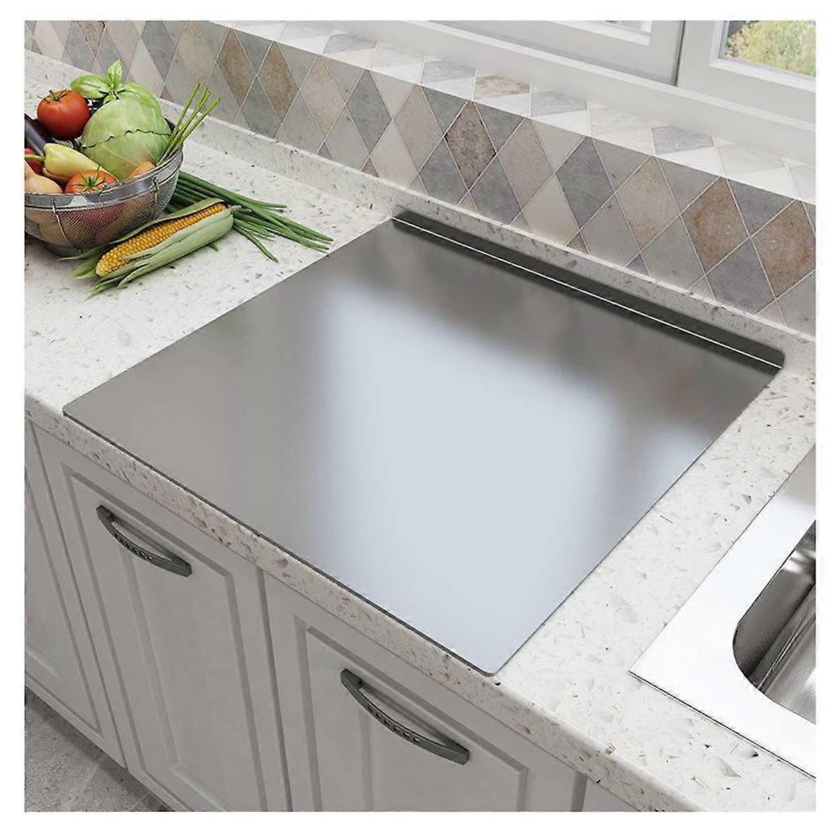 Worktop Protector Chopping Board 2Mm Thick Flat Kitchen Cutting Board With Lip 60 X 40 Cm