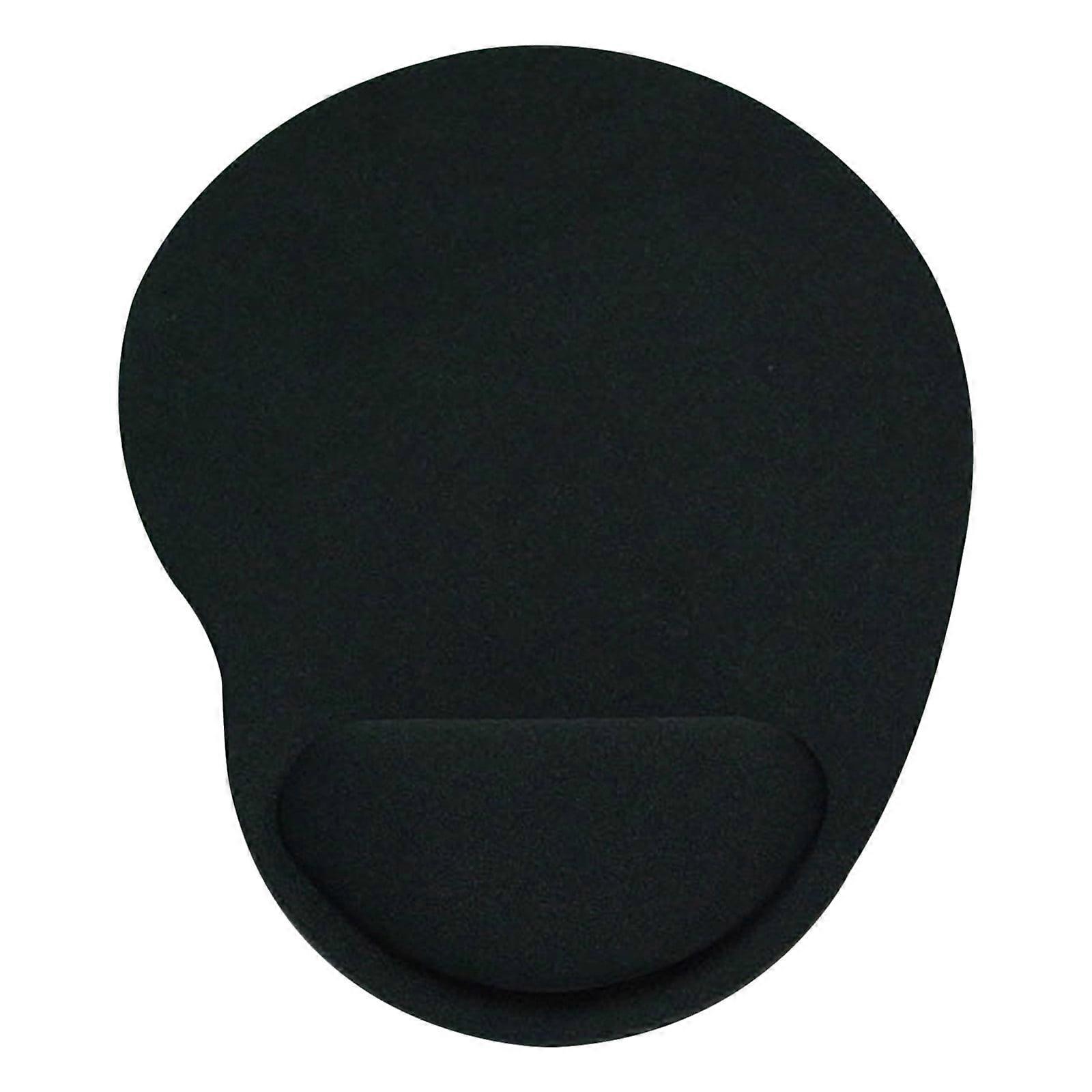 XUNRYAN Gaming Mouse Pad with Wrist Support, Non-Slip EVA Desk Mat for Home Office, Compatible with PC Mac - Black