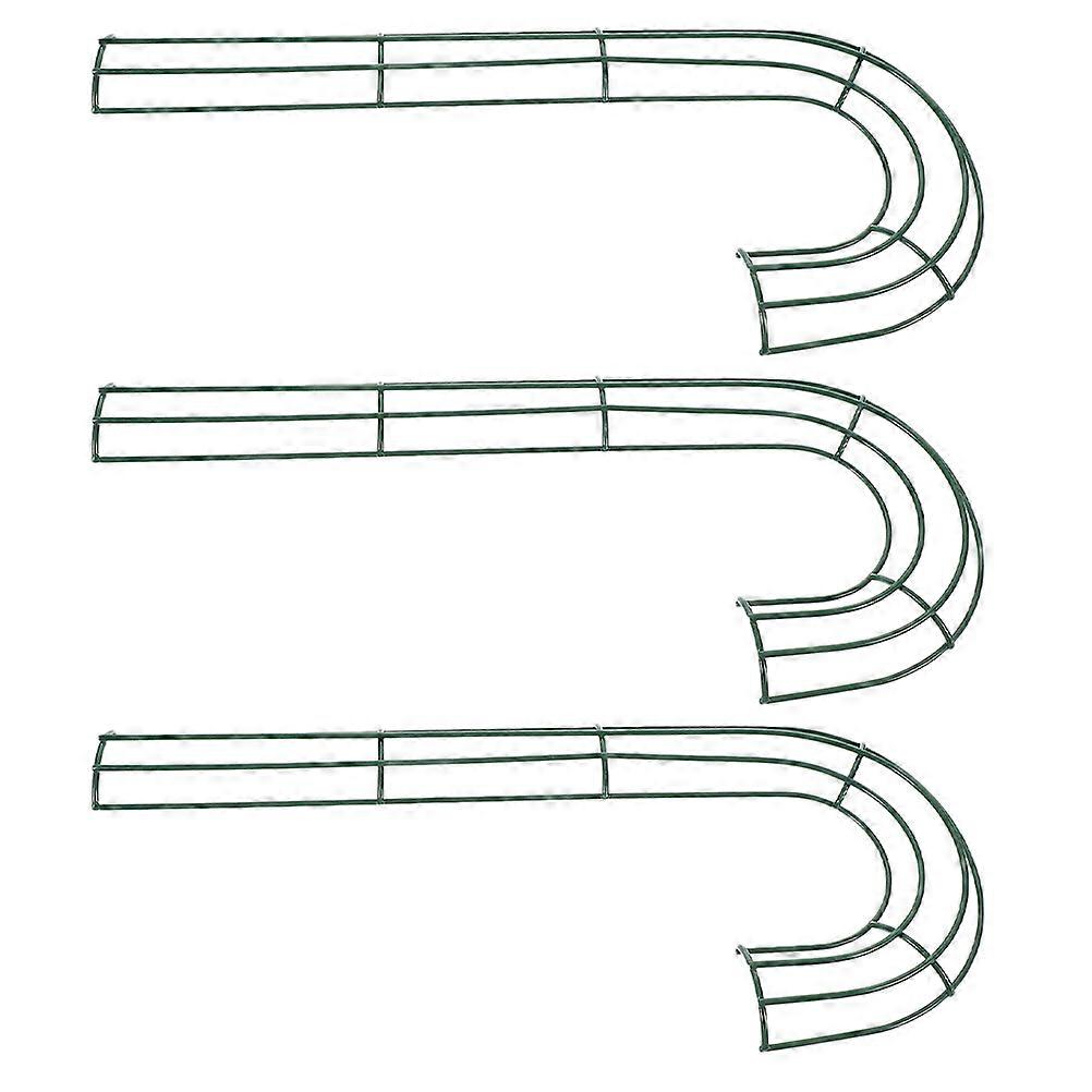 Christmas Candy Cane Wire Wreath Frame for Floral Design 9Pcs Metal