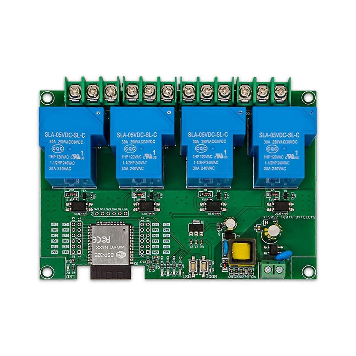 4 Channel Relay Module 5V/30A AC220V WIFI Bluetooth Relay Module ESP32 Development Board