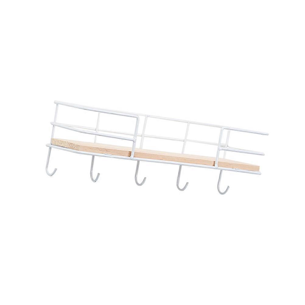 Hanging Holder White Storage Rack for Wall Mounted Storage 2Pcs