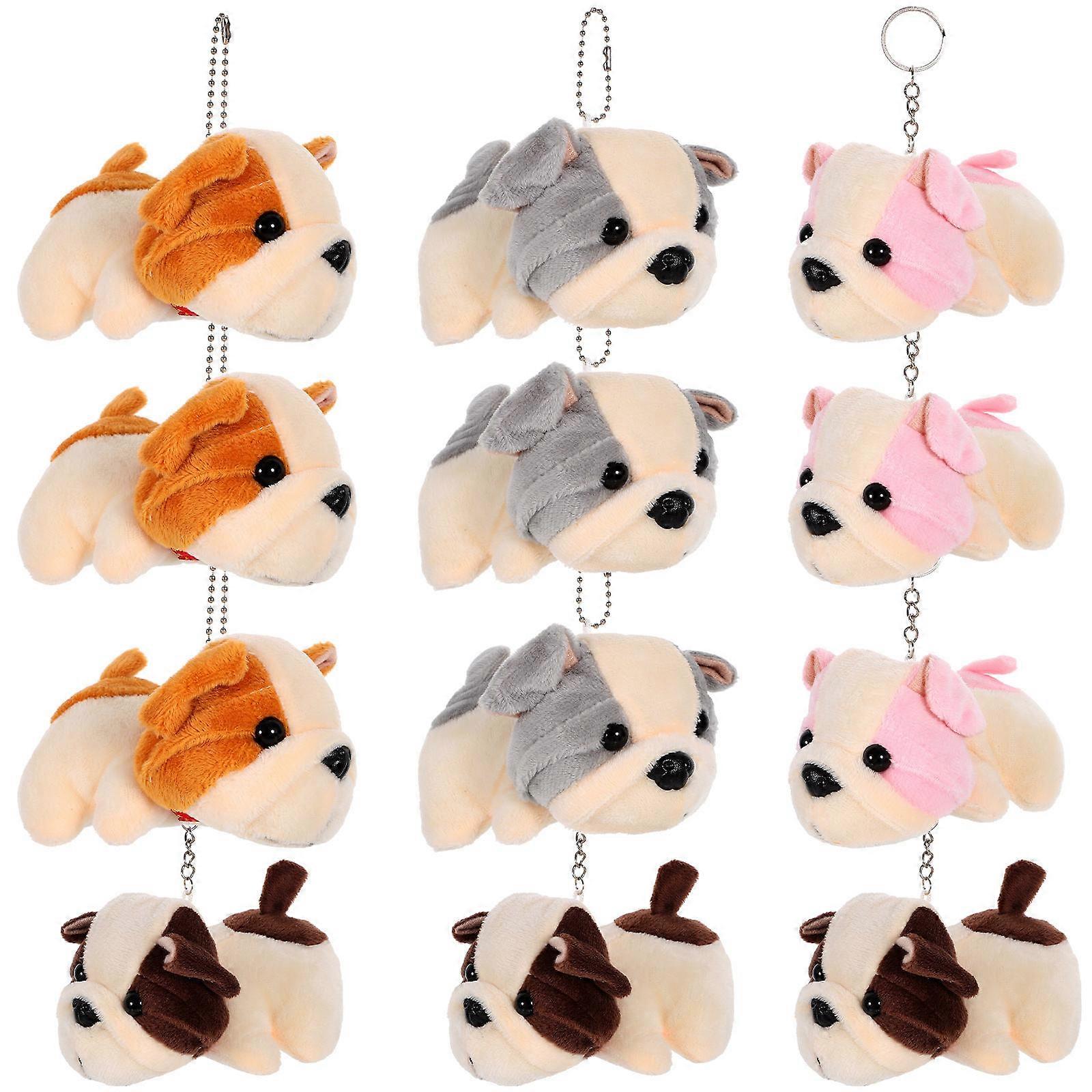 Key Chain Plush Bag Pendant for Decoration 48Pcs Assorted Color Hanging Supply