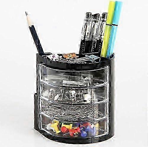 Multifunktionel plast desktop pen holder, skrivebord opbevaring arrangører sag