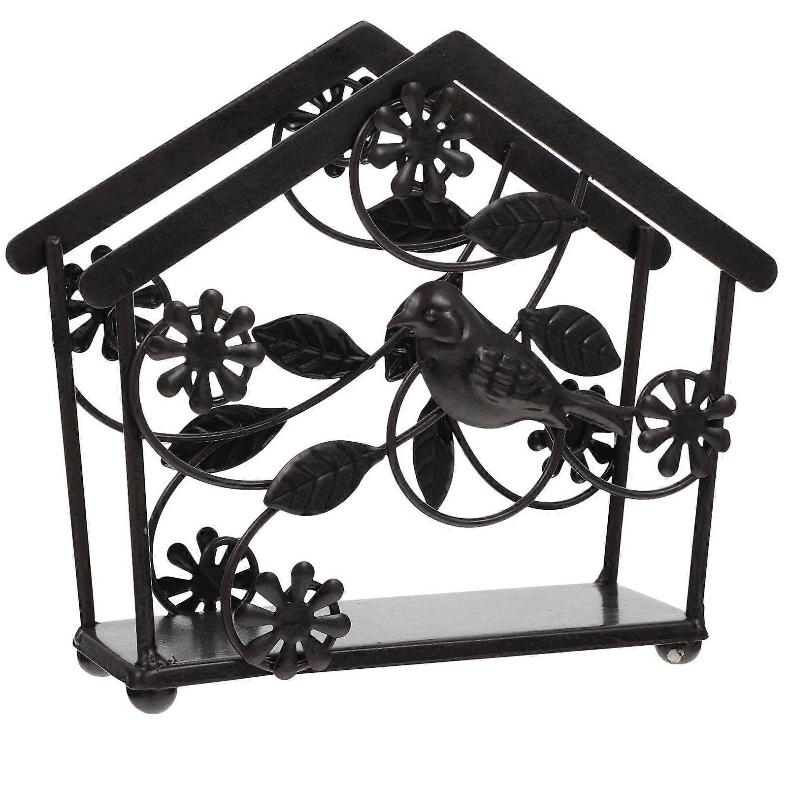 Restaurant Napkin Storage Rack Iron Tissue Holder for Storage