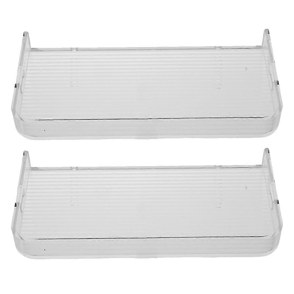 Clear Wall Mounted Spice Rack Acrylic Shelves for Kitchen Storage 8Pcs