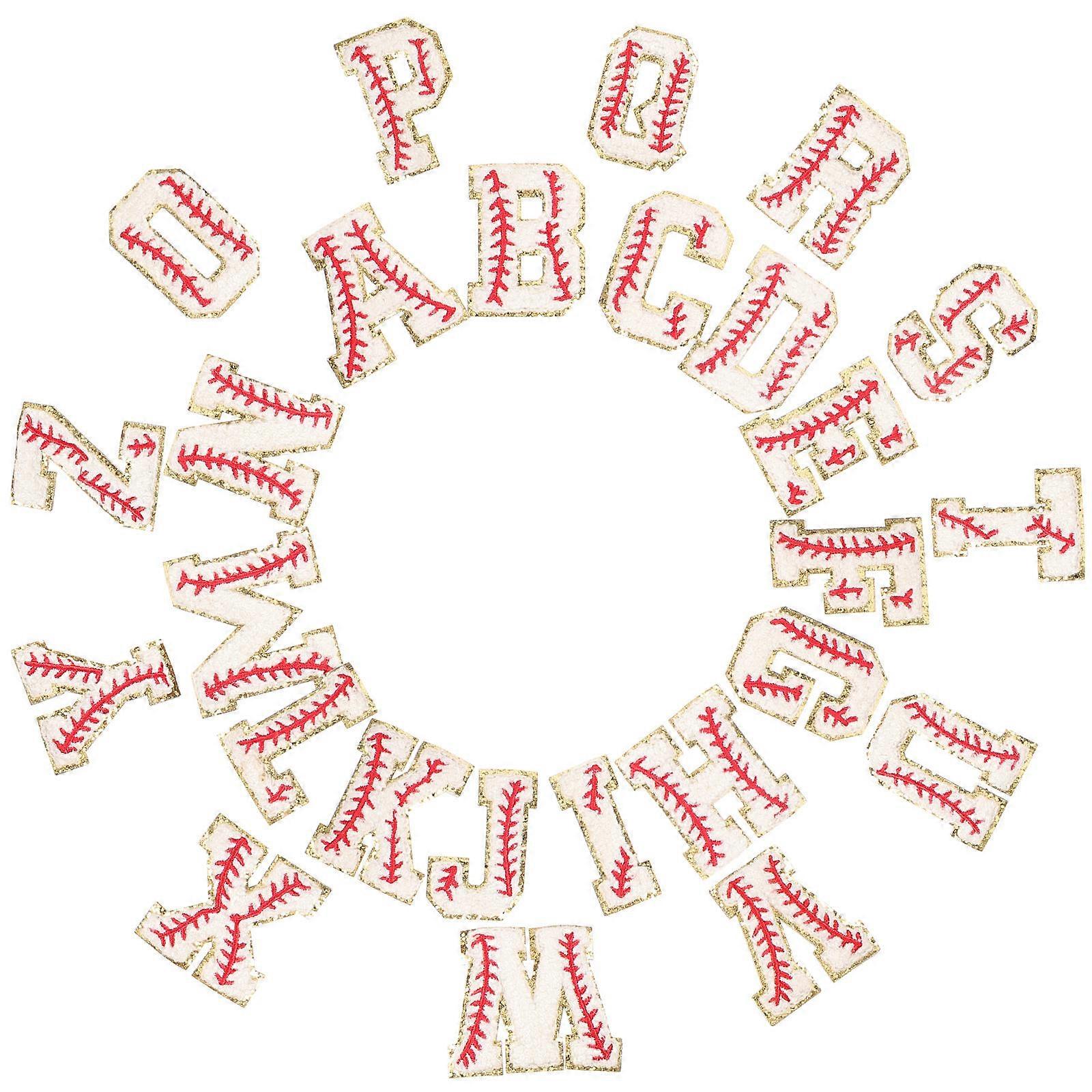 104 Pcs Letter Shaped Patches Assorted Color For Daily Use Reinforcing Clothing Bags Hats Shoes